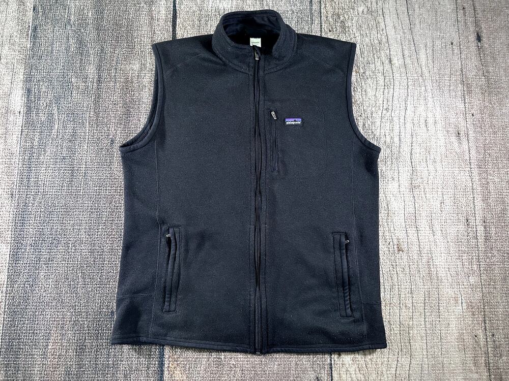Patagonia Better Sweater Fleece Vest Mens XL Black Full Zip Outdoor Hiking